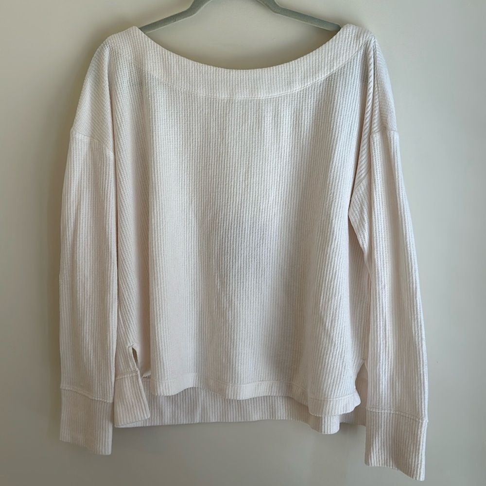 Anthropologie Daily Practice Waffle Knit top
